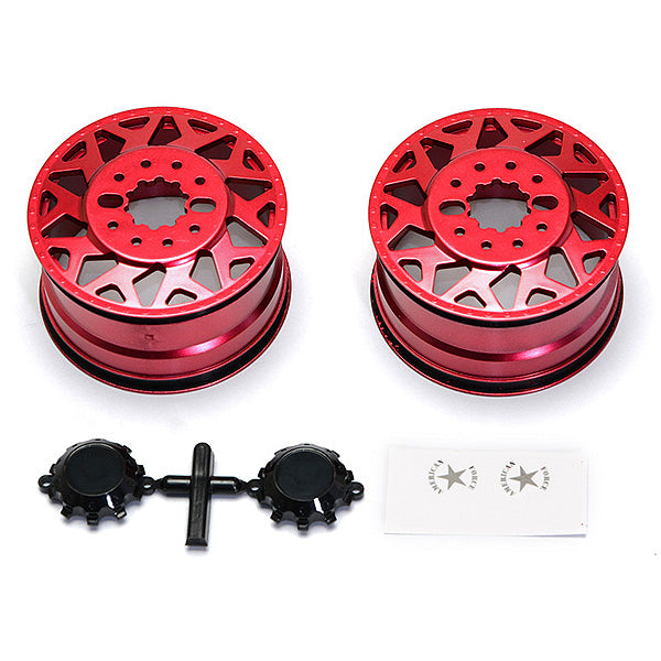 CEN RACING AMERICAN FORCE H01 CONTRA WHEEL (RED W/ BLK CAP)