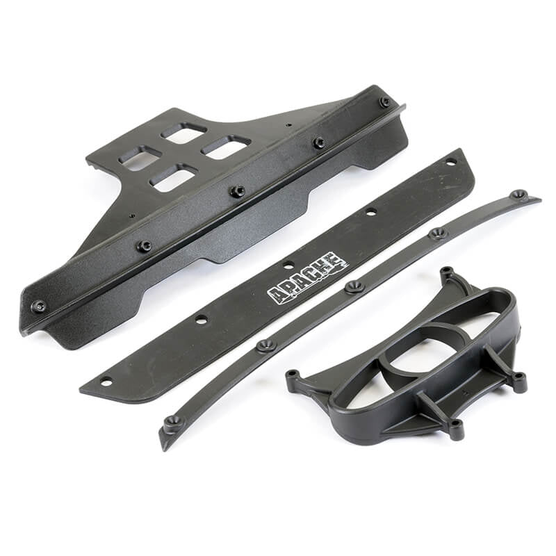 FTX APACHE FRONT BUMPER MOUNT & RUBBER FLAP SET