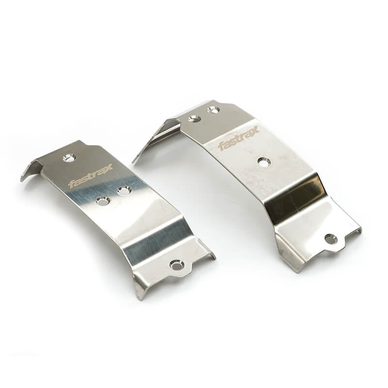 FASTRAX MINI MAXX STAINLESS STEEL ARMOR SKID PLATES (2PC)