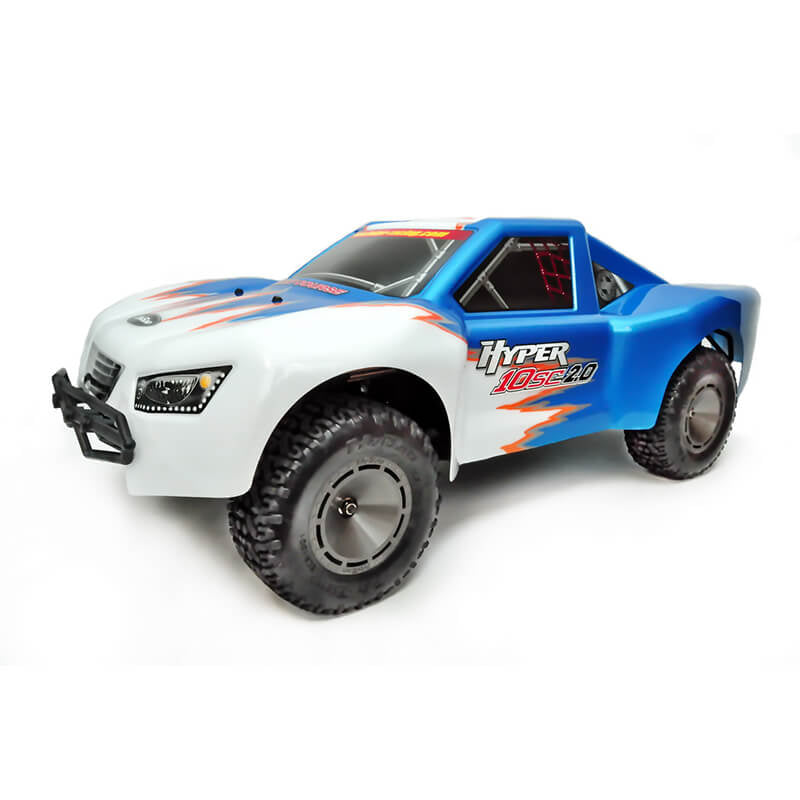HOBAO HYPER 10SC 2.0 ELECTRICTRUCK RTR W/BLUE/WHITE BODY