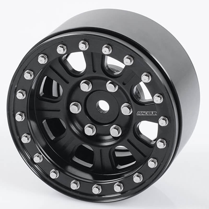 RC4WD RACELINE MONSTER 1.9 Inch BEADLOCK WHEELS (BLACK)