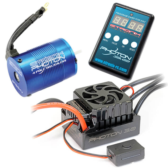 ETRONIX PHOTON 3.0 50A ESC / 11.0R 3450KV MOTOR COMBO