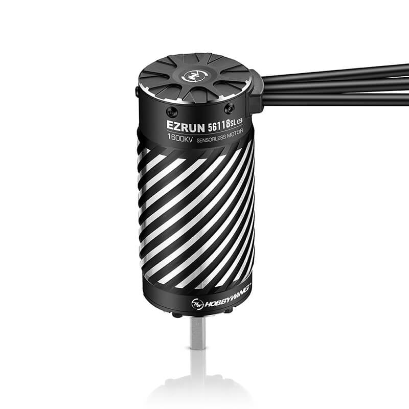 HOBBYWING EZRUN 1/5TH 56118SL1600KV G2 MOTOR (BLACK)
