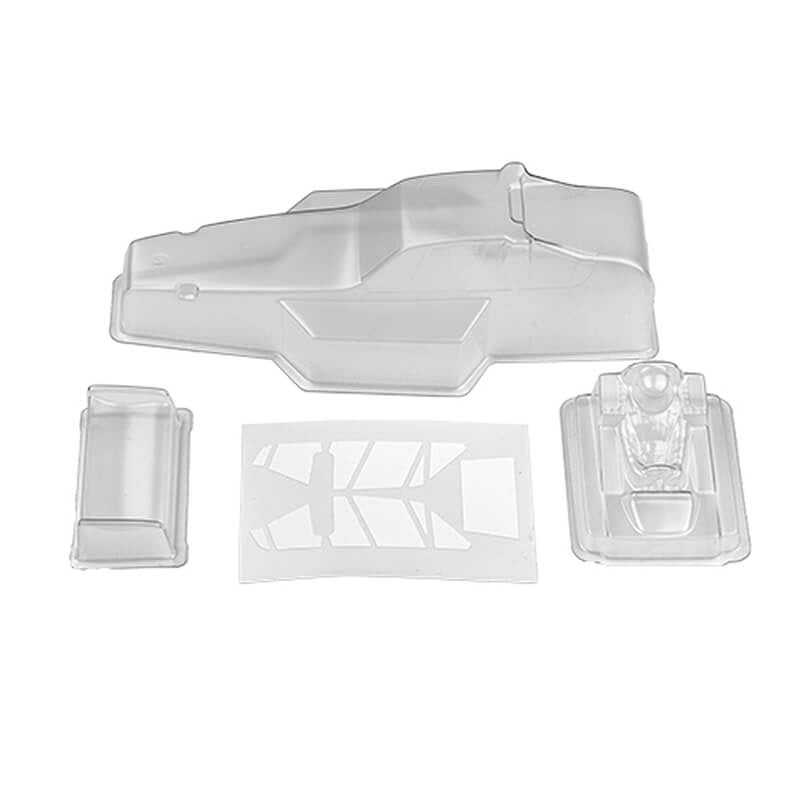 ASSOCIATED RC10 MODEL 24 PROTECH BODYSHELL SET CLEAR