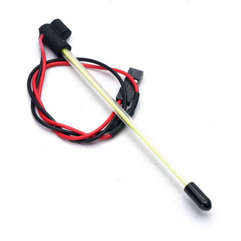 FASTRAX LED WHIP LIGHT ANTENNA W/MOUNT 1/24TH - GREEN FAST2487G