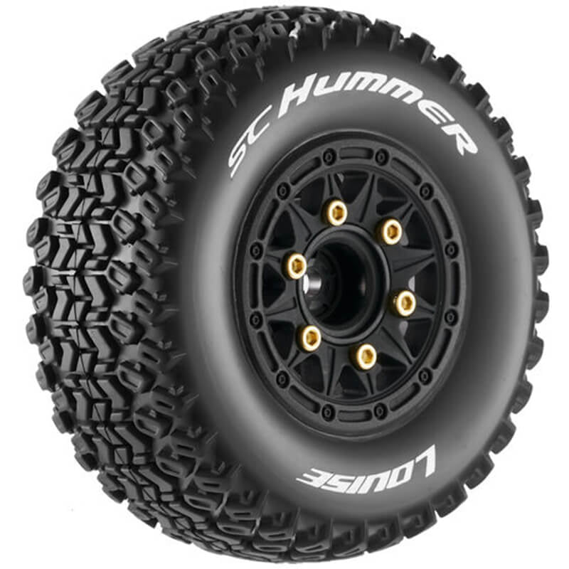 LOUISE RC SC-HUMMER 1/10 SOFT 121417mm HEX FR BLACK L-T3224SB