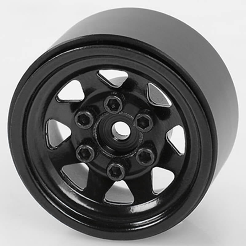 RC4WD STAMPED STEEL 1.0 STOCK BEADLOCK WHEELS (BLACK)