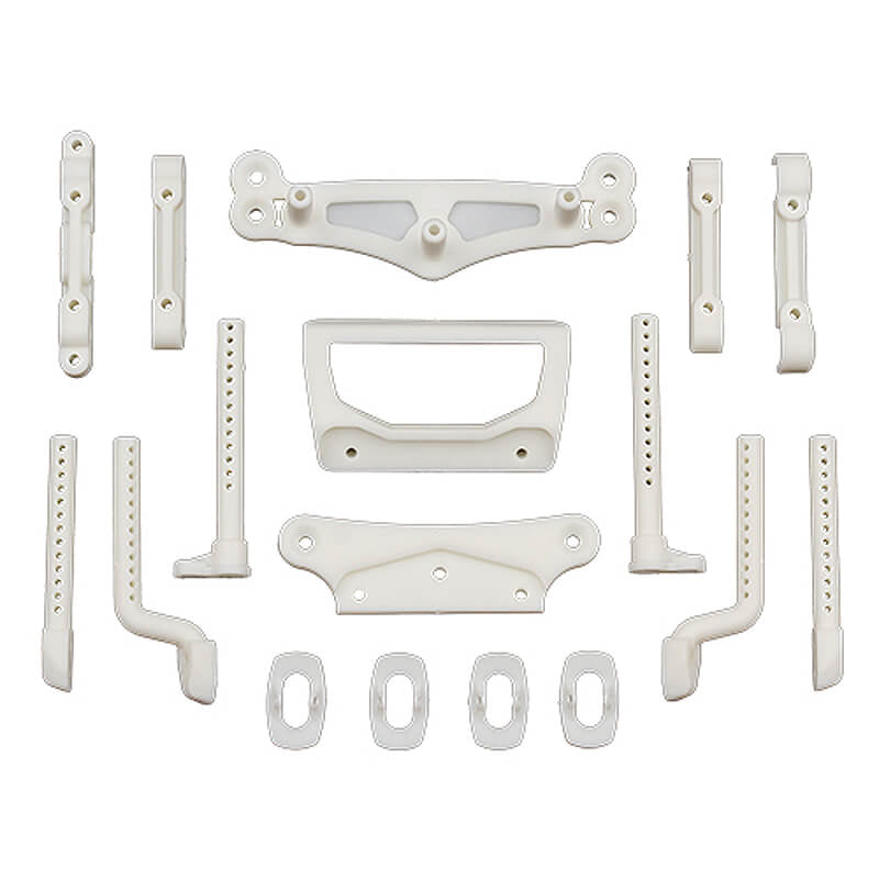 TEAM ASSOCIATED DC10 ARM/BODY/ BUMPER MOUNTS NATURAL