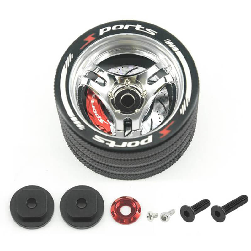FASTRAX ALUM STEERING 3-SPOKE WHEEL - SANWA FUTABA FLYSKY FAST424S