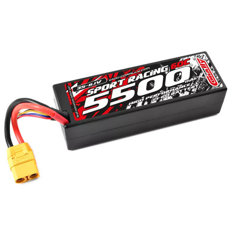 CORALLY POWER RACING 60C LIPO BATTERY 5500MAH 11.1V XT90 3S