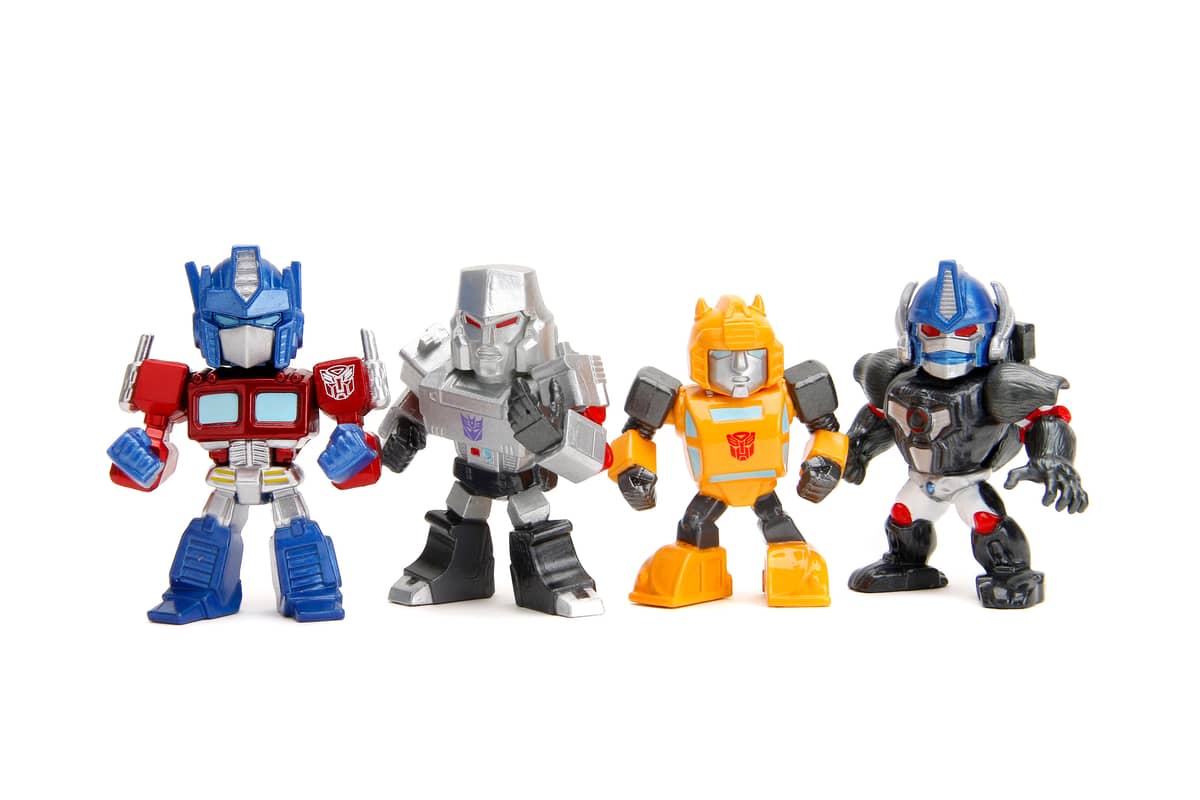 Jada 2.5 Inch Transformers G1 Metal Figure 4 Pack JMD34342