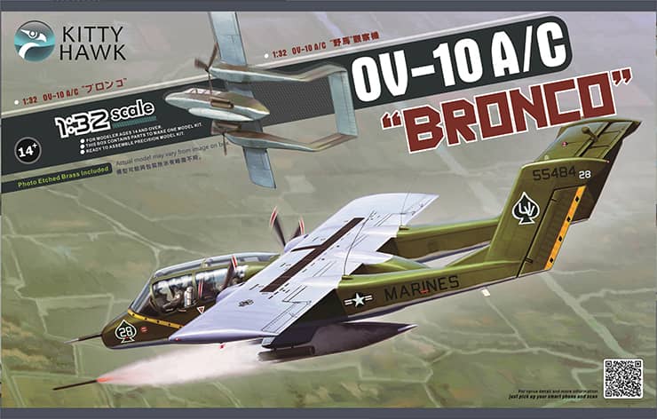 Kitty Hawk 1/32 OV-10A/C Bronco Model Kit