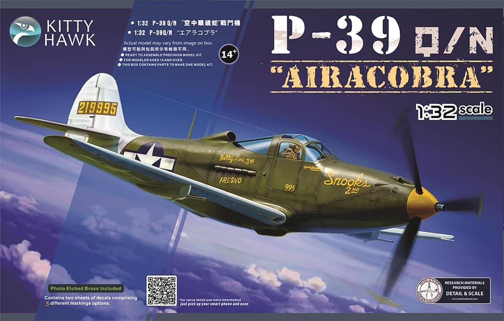 Kitty Hawk 1/32 P-39Q/N Airacobra Model Kit