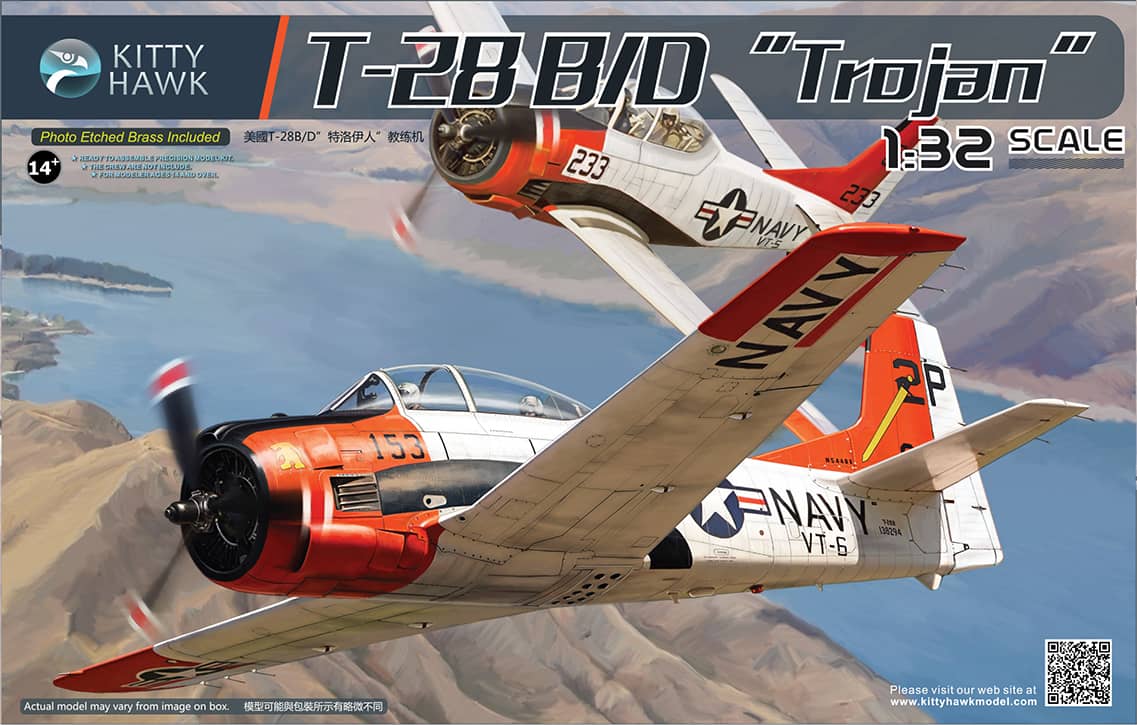 Kitty Hawk 1/32 T-28B/D Trojan Model Kit