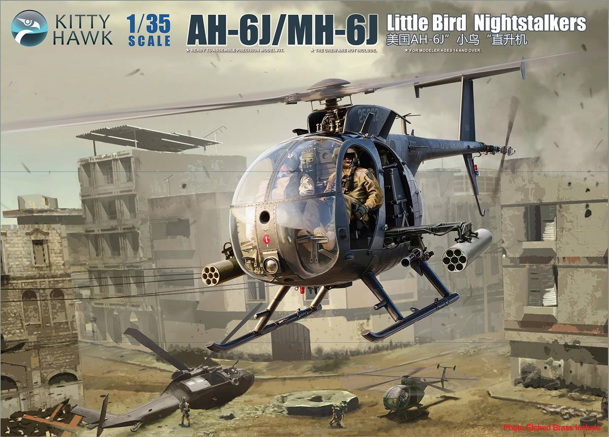 Kitty Hawk 1/35 AH-6J/MH-6J Little Bird Model Kit