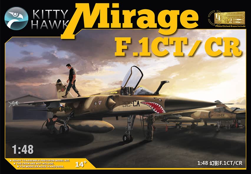 Kitty Hawk 1/48 Mirage F.1CT/CR Model Kit