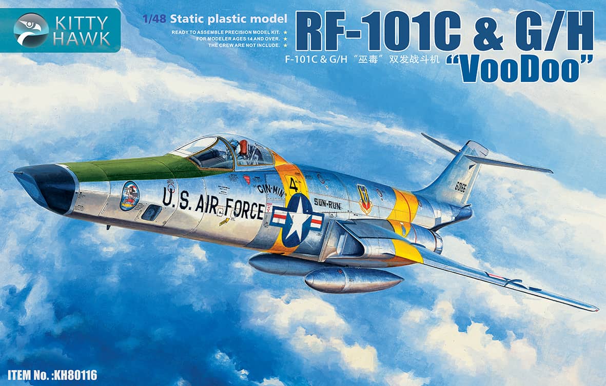Kitty Hawk 1/48 RF-101 C G/H Voodoo Model Kit