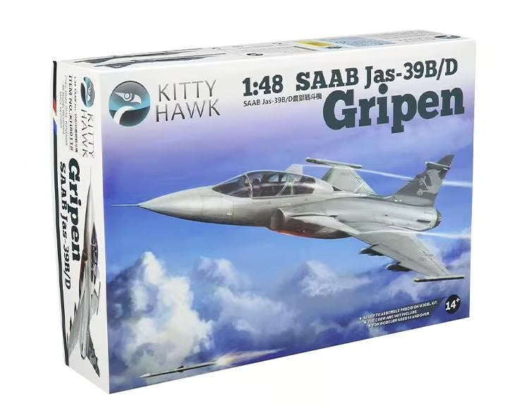 Kitty Hawk 1/48 Jas-39B/D Gripen Model Kit KH80118
