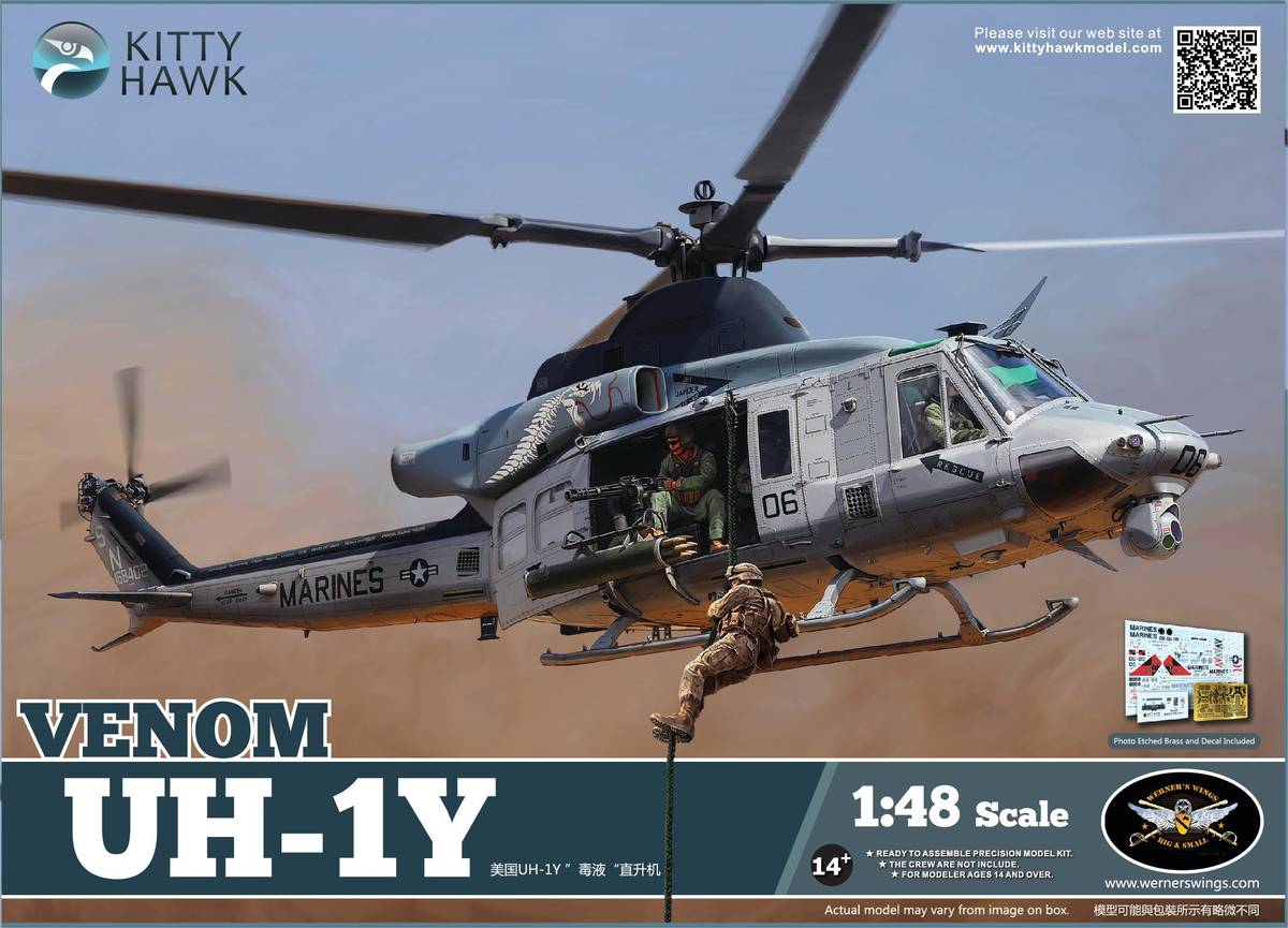 Kitty Hawk 1/48 UH-1Y Venom Model Kit