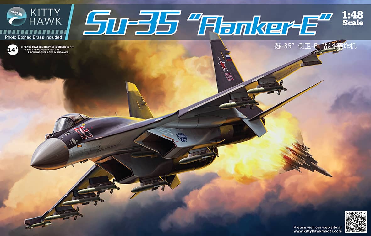 Kitty Hawk 1/48 Su-35 Flanker-E Model Kit