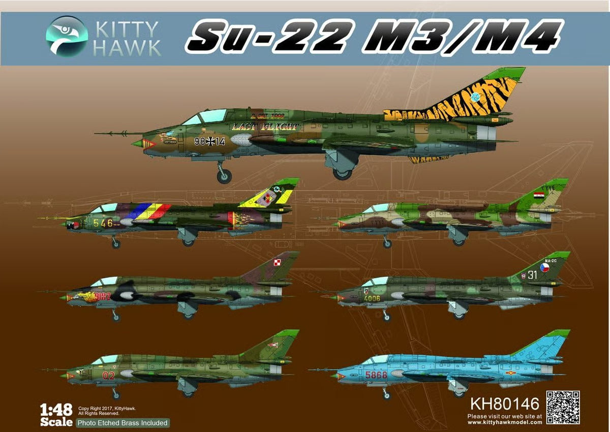 Kitty Hawk 1/48 Su-22 M3/M4 Fitter K Model Kit KH80146