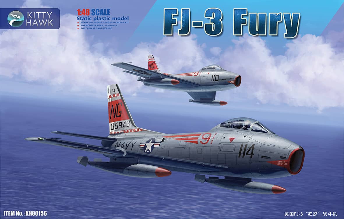 Kitty Hawk 1/48 FJ-3 Fury Model Kit