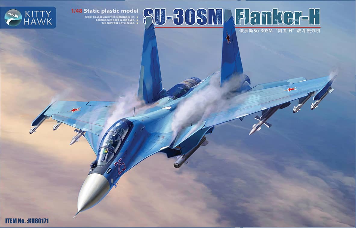 Kitty Hawk 1/48 Su-30SM Flanker-H Model Kit