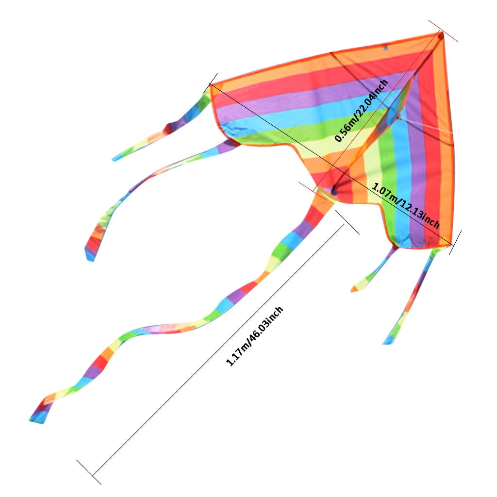 107cm Rainbow Kite Outdoor single line with Handle