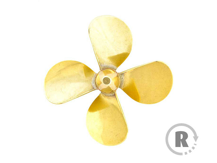 4 Blade Brass Propeller 60 LH M4