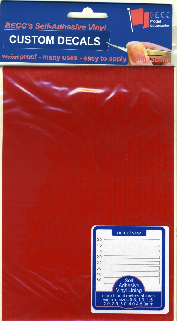 Becc Vinyl Lining - Wide - Red