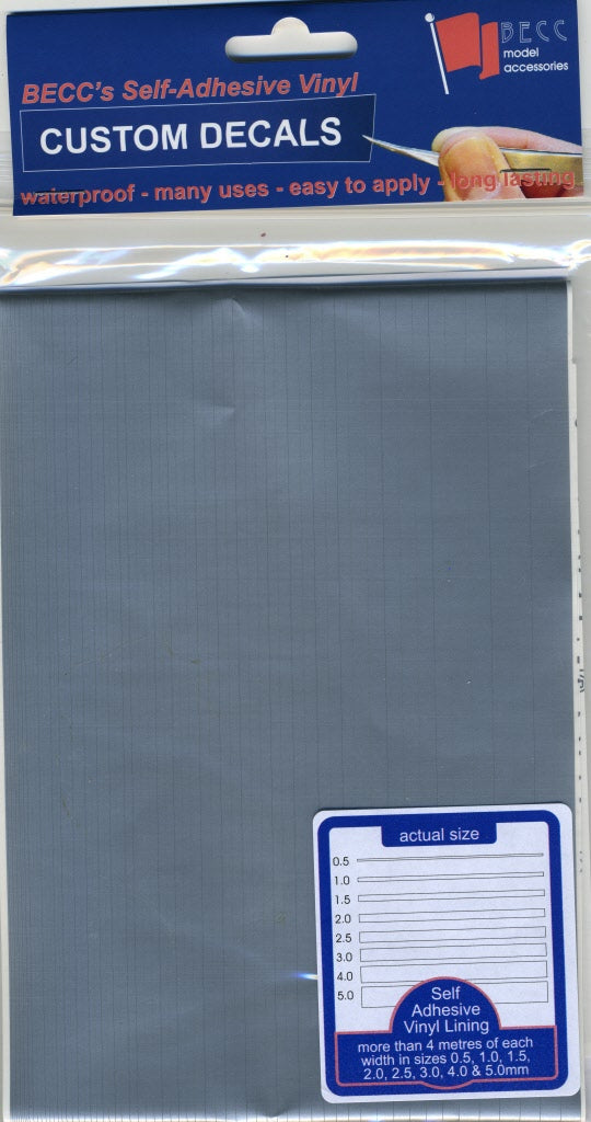 Becc Vinyl Lining - Narrow - Silver