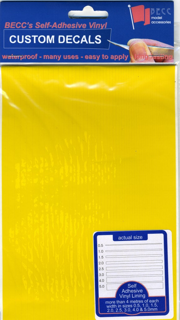 Becc Vinyl Lining - Narrow - Yellow