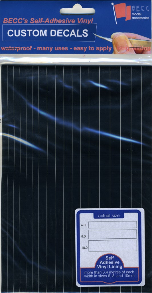 Becc Vinyl Lining - Wide - Black