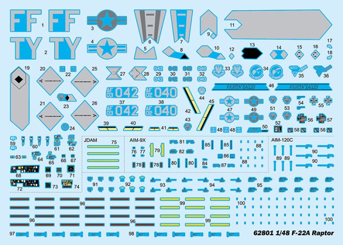I Love Kits 1/48 F-22A Raptor Kit 62801