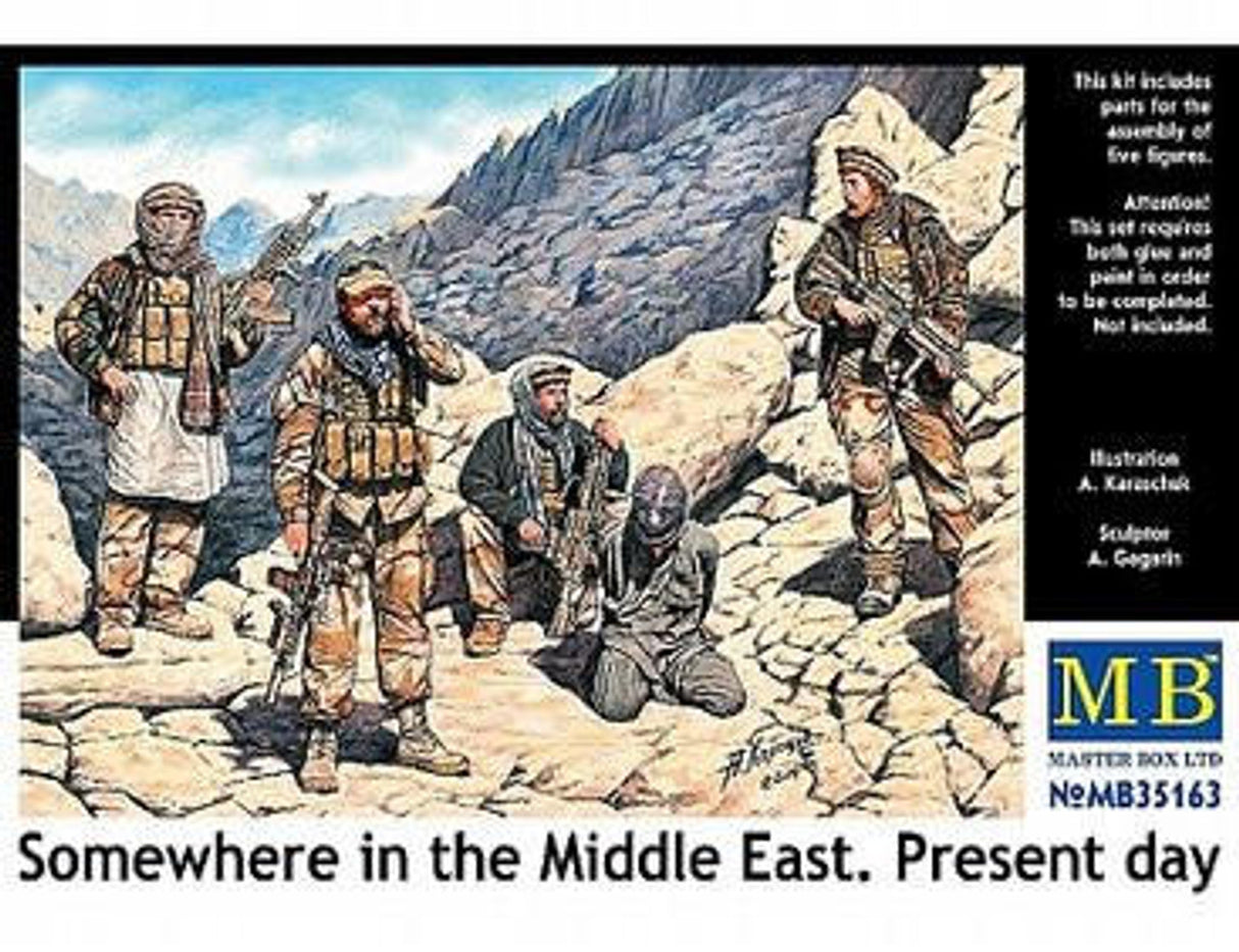 Master Box 1/35 Somewhere in the Middle East - Present Day-5 figures MB35163