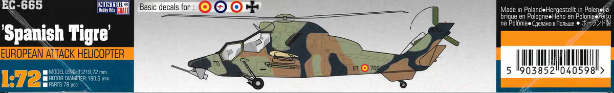 Mister Craft 1:72 EC-665 Spanish Tigre kit MCD59