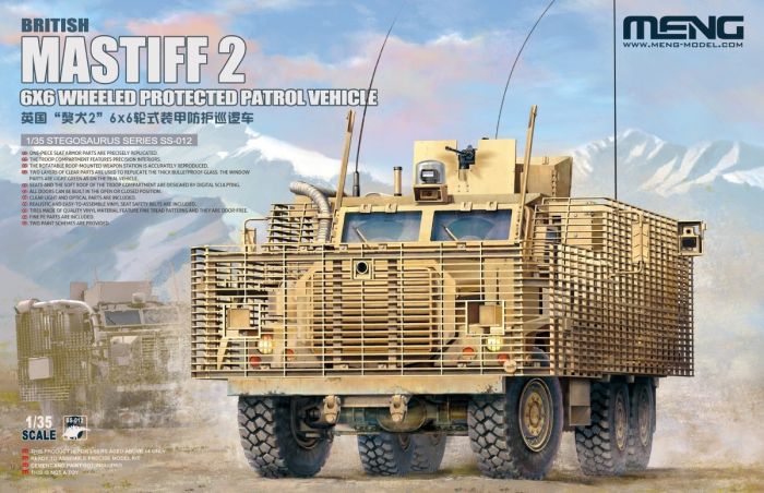 Meng Models 1/35 Mastiff 2 6x6 Wheeled Protected Patrol Vehicle Kit MNGVS-012