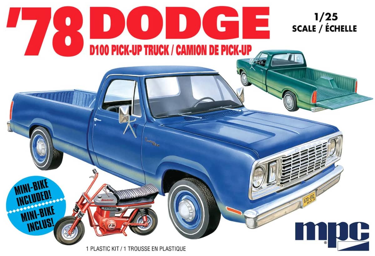 MPC 1/25 1978 Dodge D100 Custom Pickup Truck Kit
