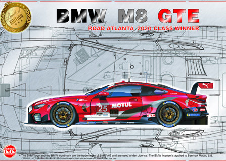 Nunu 1/24 Cars BMW M8 GTE 2020 Road Atlanta Class Winner Kit NU24043