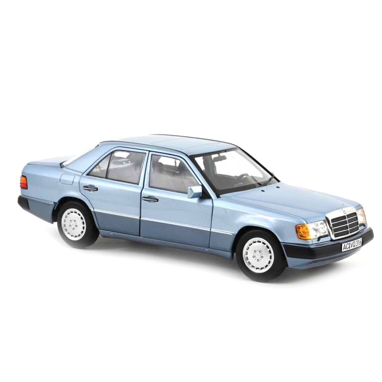 Norev Die Cast Collectables - 1:18 1990 Mercedes-Benz 230 E - Light Blue Metallic