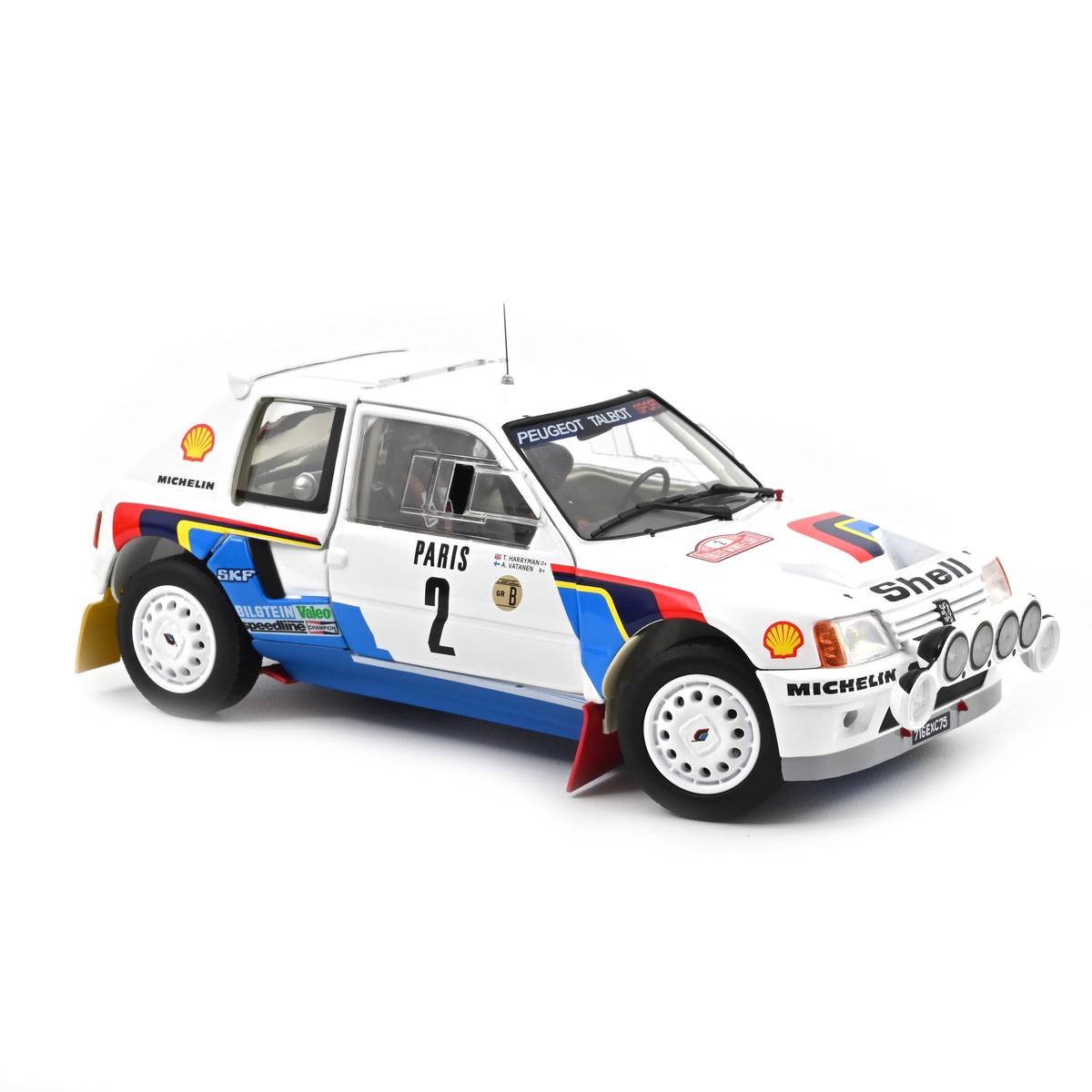 Norev Die Cast Collectables - 1:18 Peugeot 205 T16 1985 Monte-Carlo Rally #2 Ari Vatanen
