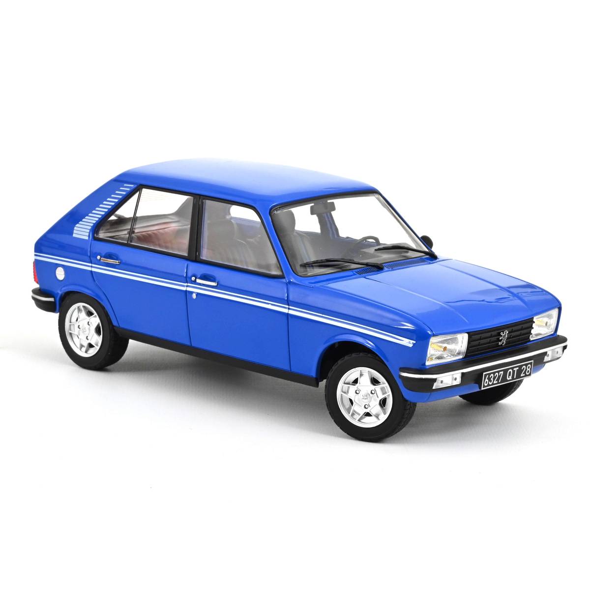Norev Die Cast Collectables - 1:18 1981 Peugeot 104 S - Ibis Blue