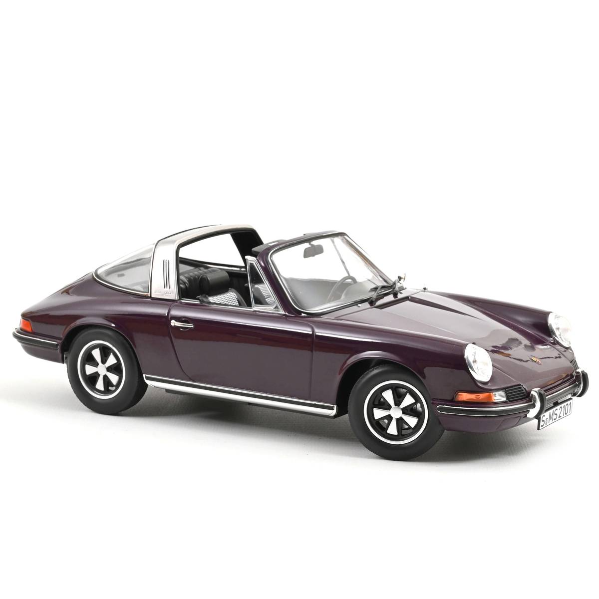 Norev Die Cast Collectables - 1:18 1971 Porsche 911 E Targa - Violet