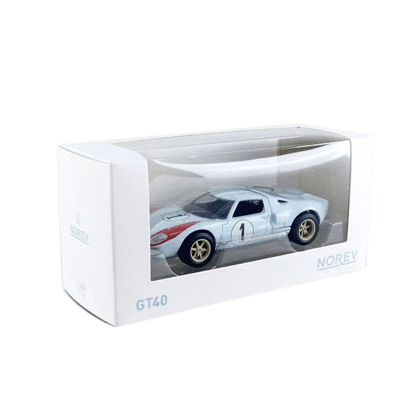 Norev Jet Car Die Cast Collectables - 1:43 Ford GT40 1966 LeMnas #1