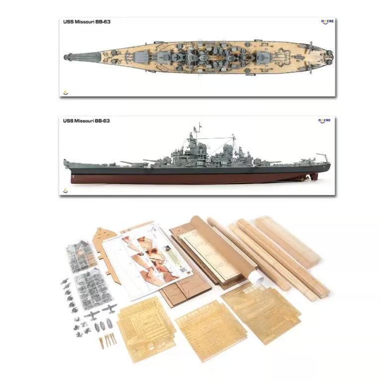 OcCre 1/200 USS Missouri BB-63 Wooden Boat Kit OC16002