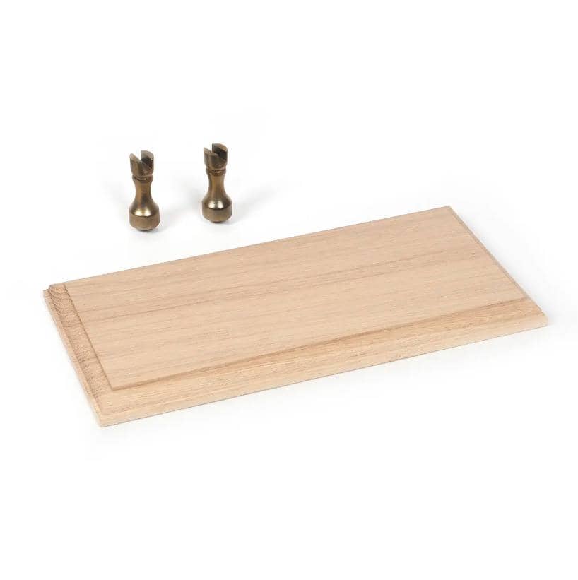 OcCre OcCre Solid Oak Base + 2 Brass Cast Iron Brackets OC19164