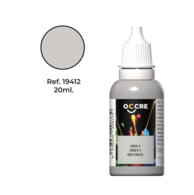 OcCre OcCre Acrylic Paint Light Grey 20ml OC19412