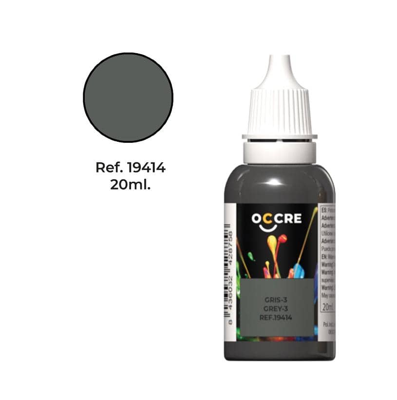 OcCre OcCre Acrylic Paint Dark Grey 20ml OC19414