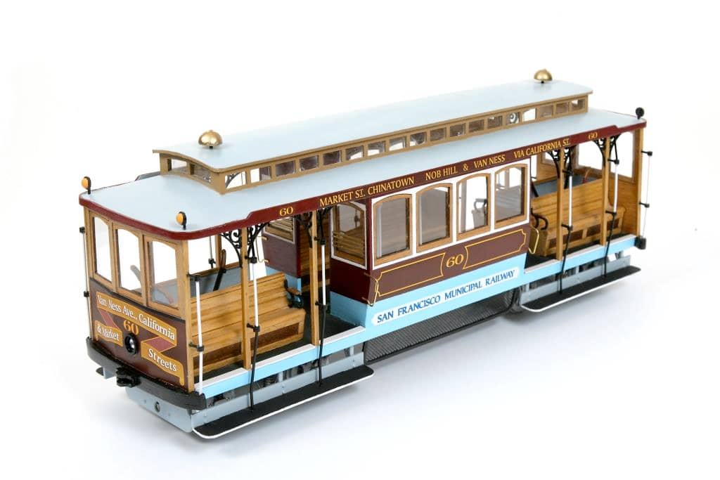 OcCre 1/24 San Francisco Tram Wooden Model Kit OC53007