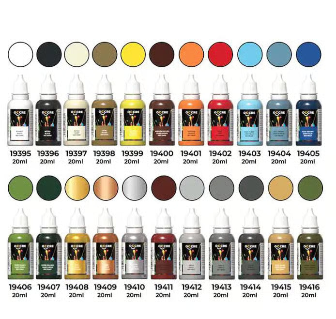 OcCre OcCre Complete Pack of 22 Bottles of Acrylic Paint OC90548